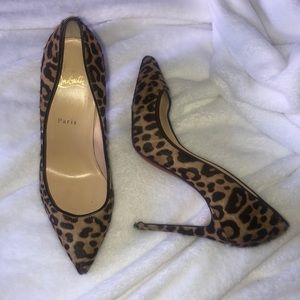 Cheetah Pony Hair Christian Louboutins